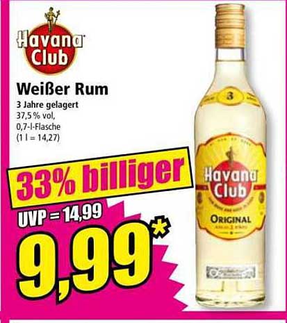 Havanna Club Weißer Rum 0,7 l