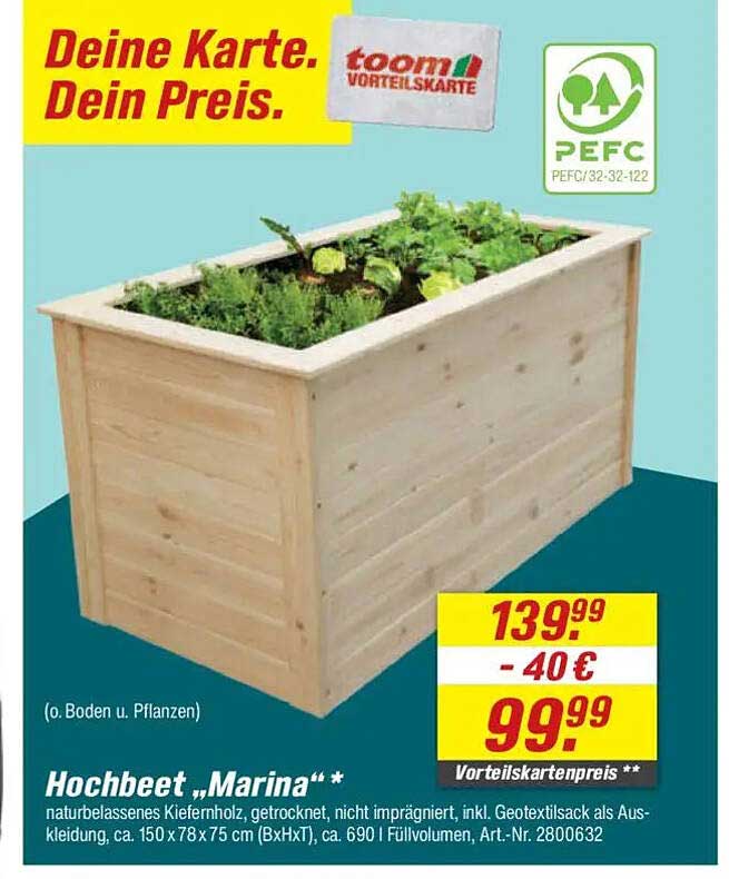 Hochbeet „Marina“