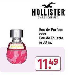 Hollister Eau de Parfum oder Eau de Toilette je 30 ml