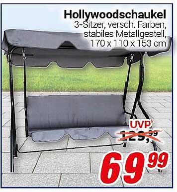 Hollywoodschaukel 3-Sitzer, verschiedene Farben
