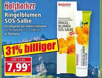 Holzhacker Ringelblumen SOS-Salbe 75 ml