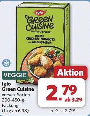 Iglo Green Cuisine Vegane Chicken Nuggets