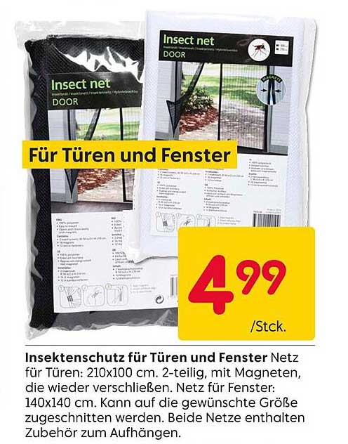 Insektenschutz für Türen und Fenster