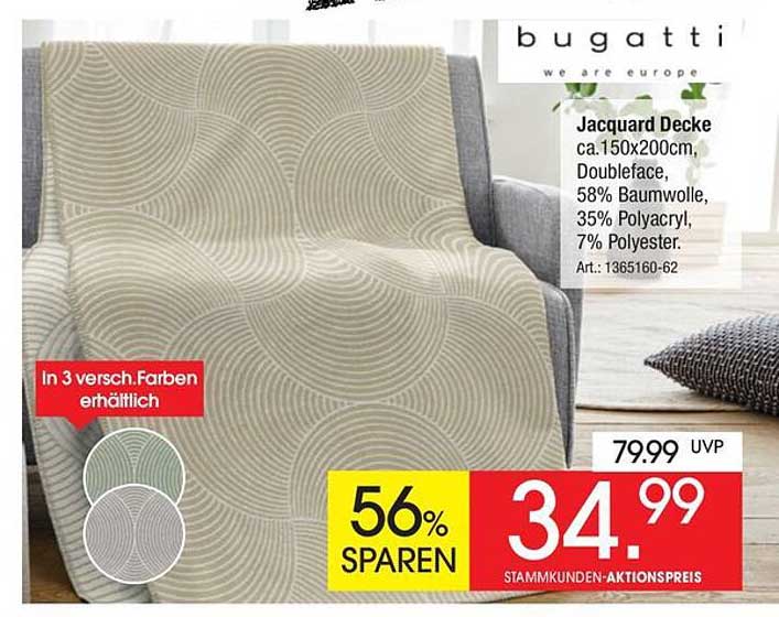 Jacquard Decke 150x200 cm – Bugatti