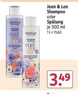 Jean & Len Shampoo oder Spülung je 300 ml