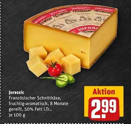 Jurassic Französischer Schnittkäse, fruchtig-aromatisch, 8 Monate gereift