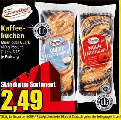 Kaffeekuchen – Mohn oder Quark 400-g-Packung