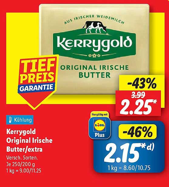 Kerrygold Original Irische Butter/extra 250g