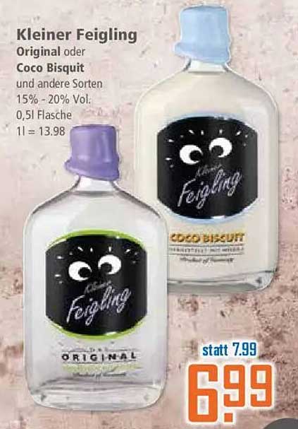Kleiner Feigling Original oder Coco Bisquit 0,5l
