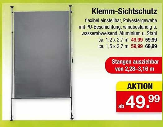 Klemm-Sichtschutz
