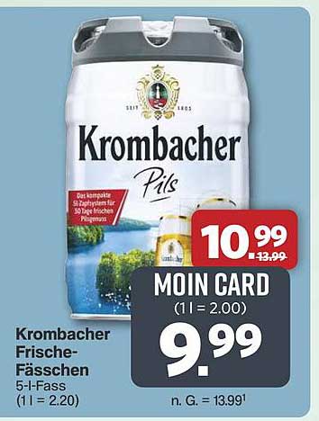 Krombacher Frische-Fässchen 5-l-Fass