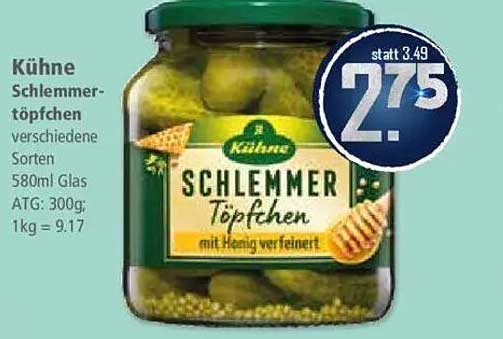 Kühnе Schlemmer-Töpfchen 580ml mit Honig verfeinert