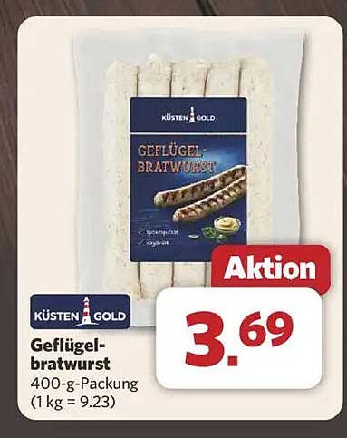 KÜSTEN GOLD Geflügelbratwurst 400-g-Packung