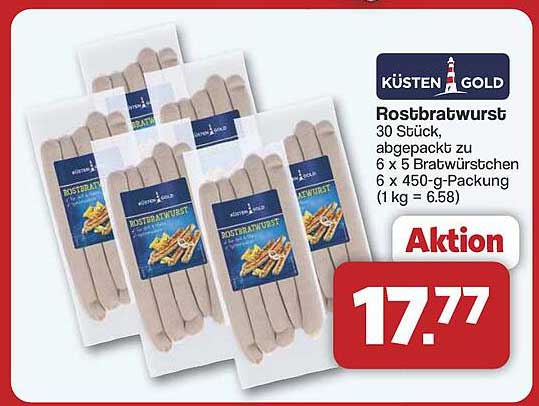 Küsten Gold Rostbratwurst 30 Stück