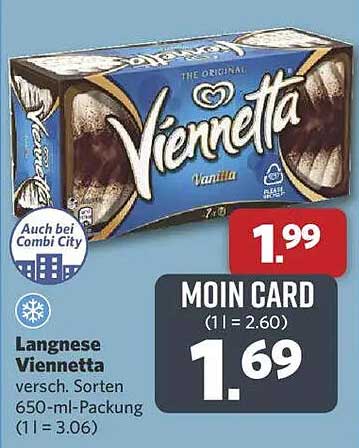 Langnese Viennetta Vanilla 650-ml-Packung