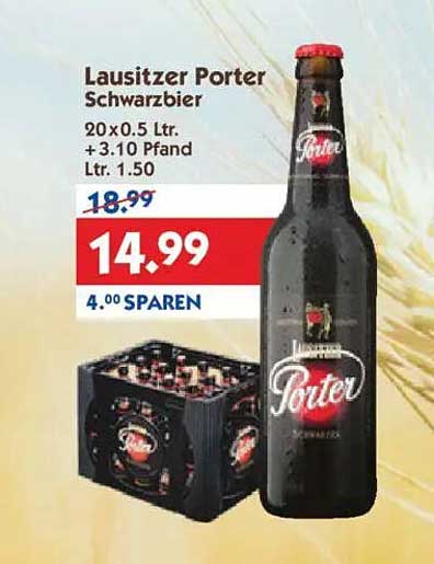 Lausitzer Porter Schwarzbier 20 x 0,5 L