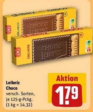 Leibniz Choco - verschiedene Sorten, je 125-g-Pckg.
