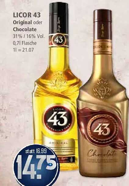 LICOR 43 Original oder Chocolate 0,7l