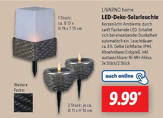 LIVARNO home LED-Deko-Solarleuchte
