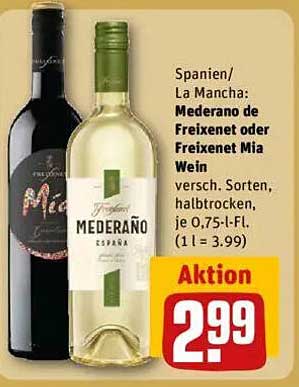 Mederano de Freixenet oder Freixenet Mia Wein 0,75l