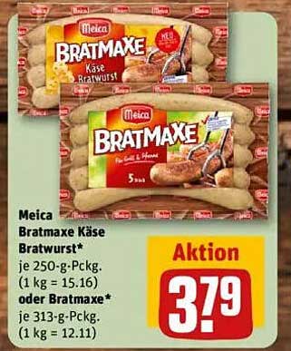 Meica Bratmaxe Käse Bratwurst