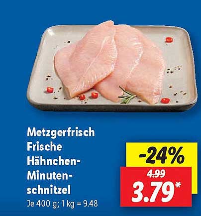 Metzgerfrisch Frische Hähnchen-Minutensteaks
