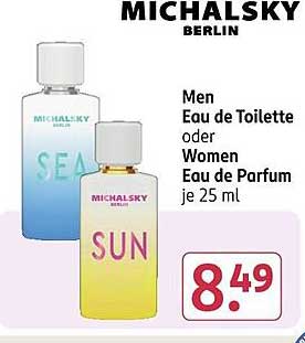 MICHALSKY BERLIN Men Eau de Toilette oder Women Eau de Parfum je 25 ml