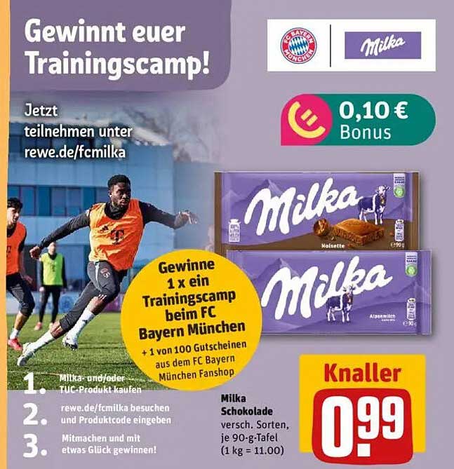 Milka Schokolade – verschiedene Sorten für nur 0,99 €