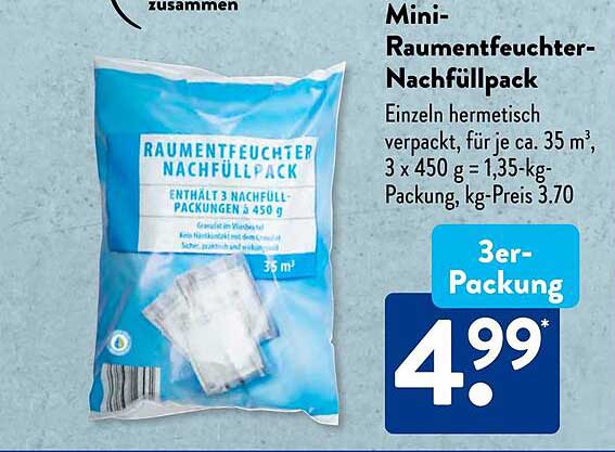 Mini-Raumentfeuchter-Nachfüllpack