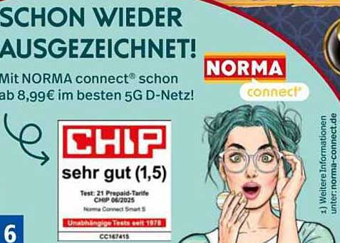 Mit NORMA connect® schon ab 8,99€ im besten 5G D-Netz!