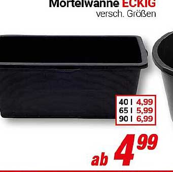 Mortelwanne ECKIG – vielseitig einsetzbare Helfer im Alltag