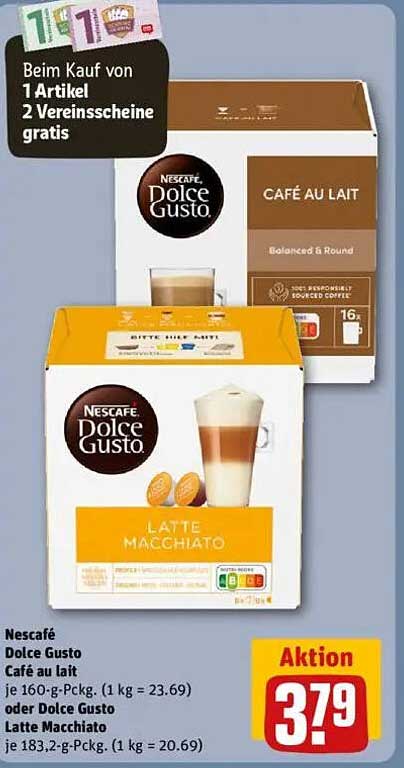 Nescafé Dolce Gusto Café au Lait und Latte Macchiato