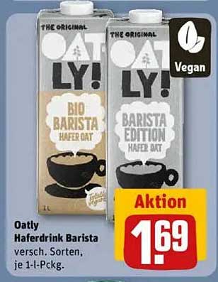 Oatly Haferdrink Barista 1 l - Aktion!