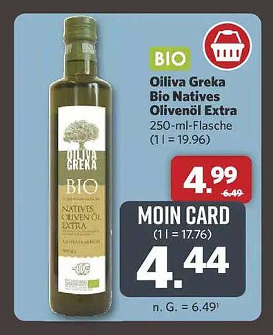 Oliva Greka Bio Natives Olivenöl Extra 250 ml