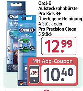 Oral-B Aufsteckzahnbürste Pro Kids 3+ – Überlegene Reinigung