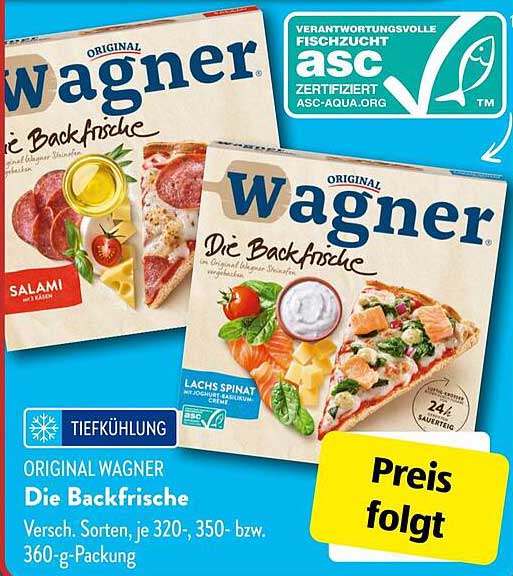 Original Wagner Die Backfrische - Verschiedene Sorten