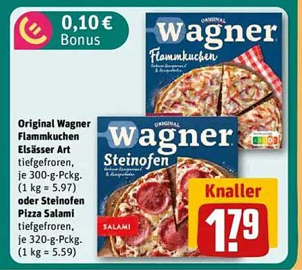 Original Wagner Flammkuchen und Steinofen Pizza - Ihr Genuss im Angebot