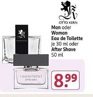 OTTO KERN Commitment Man oder Woman Eau de Toilette 30 ml oder After Shave 50 ml
