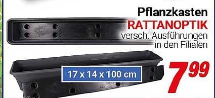 Pflanzkasten RATTANOPTIK in verschiedenen Ausführungen