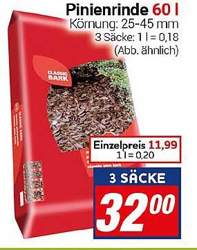 Pinienrinde 60 l – Ideal für Ihren Garten