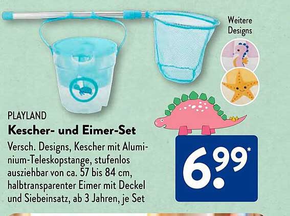 PLAYLAND Kescher- und Eimer-Set