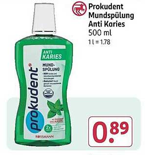 Prokudent Mundspülung Anti Karies 500 ml