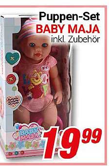 Puppen-Set BABY MAJA inkl. Zubehör