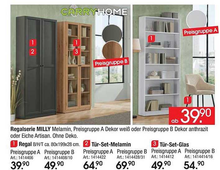 Regalserie MILLY – Stilvolles Design für Ihr Zuhause