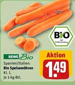 REWE Bio Speisemöhren Kl. I, je 1-kg-Btl.