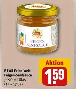 REWE Feine Welt Feigen-Senfsauce je 90-ml-Glas