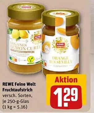 REWE Feine Welt Fruchtaufstrich - verschiedene Sorten