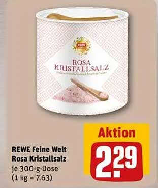 REWE Feine Welt Rosa Kristallsalz je 300-g-Dose