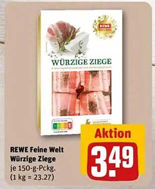 REWE Feine Welt Würzige Ziege 150 g-Packung