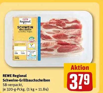 REWE Regional Schweine-Grillbauchscheiben
